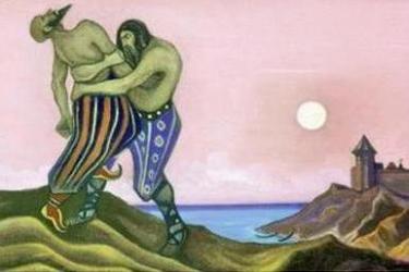 Н.К. Рерих «Единоборство Мстислава с Редедей»